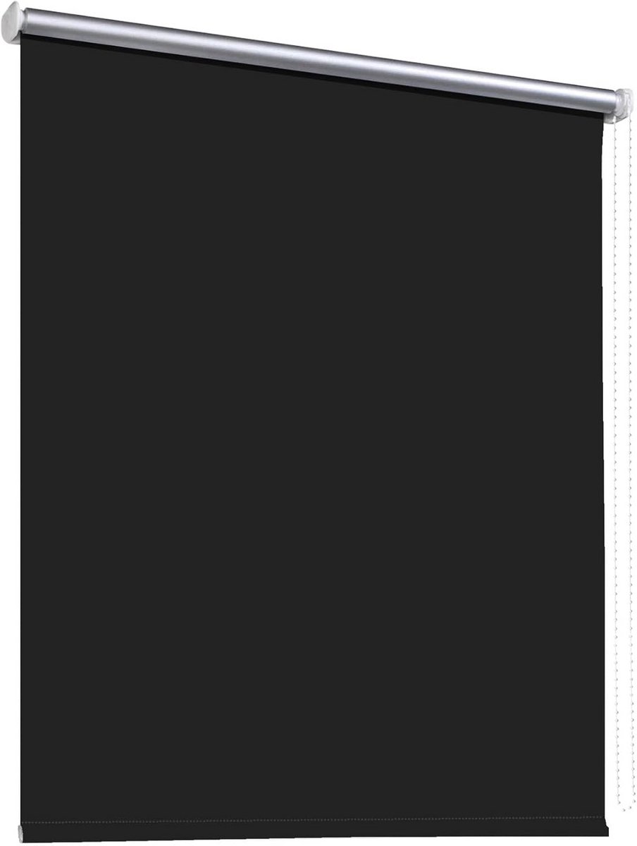 Verduisterend Dubbellaags Rolgordijn 80x200 cm UV-bescherming Zwart