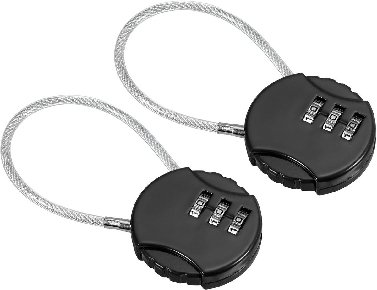 Waterdicht 3-cijferig Combinatieslot met Kabel voor Buiten en Binnen Gebruik