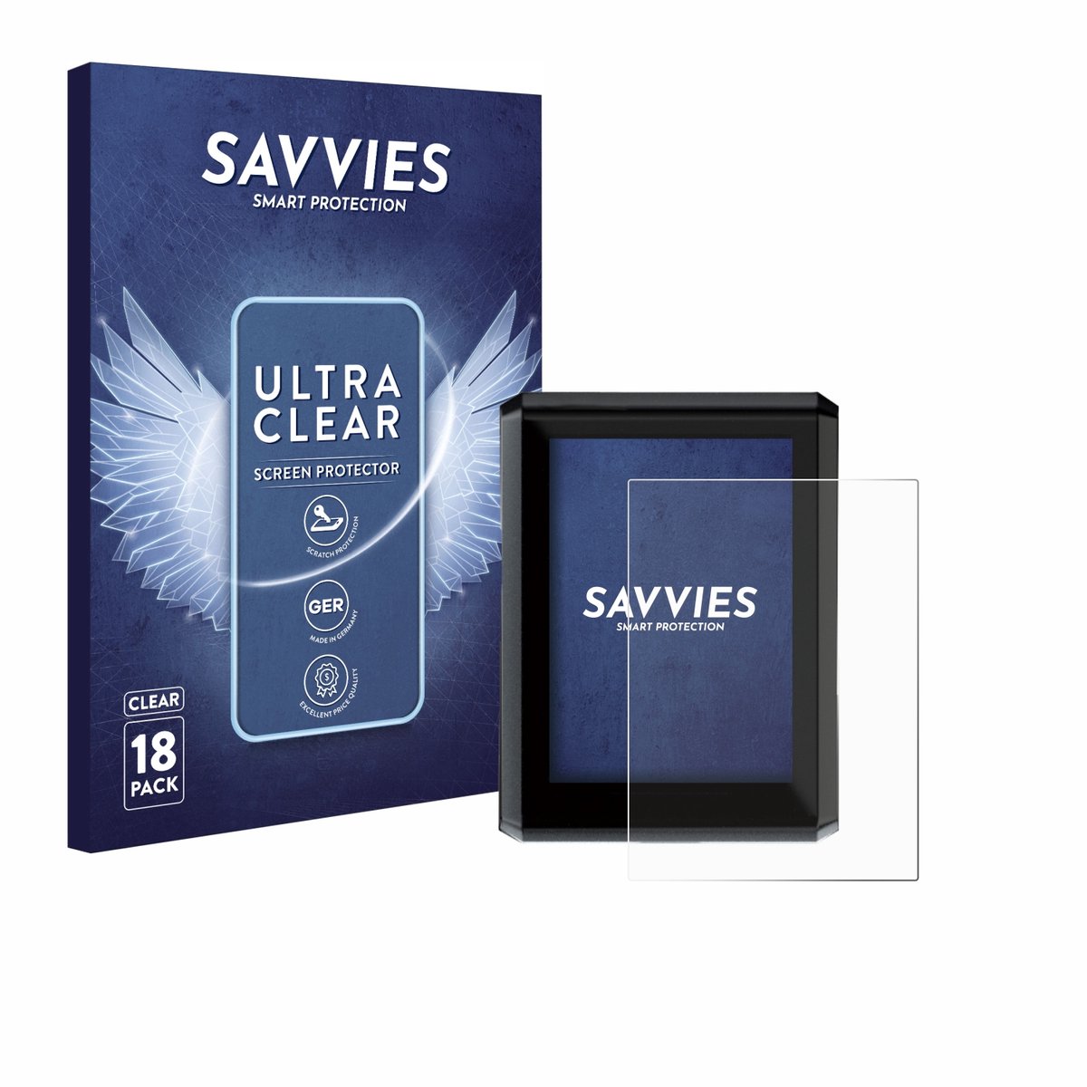 Savvies - Screenprotector voor Shimano SC-EN610 - Folie Beschermfolie transparant 18 Stuks
