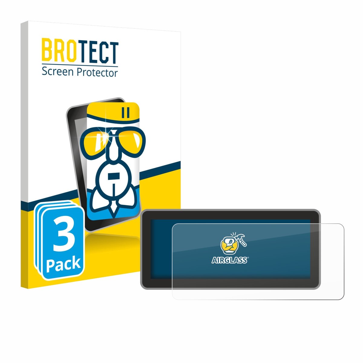 Screenprotector 3 Stuks voor Vantrue Nexus 4 Pro Beschermglas transparant