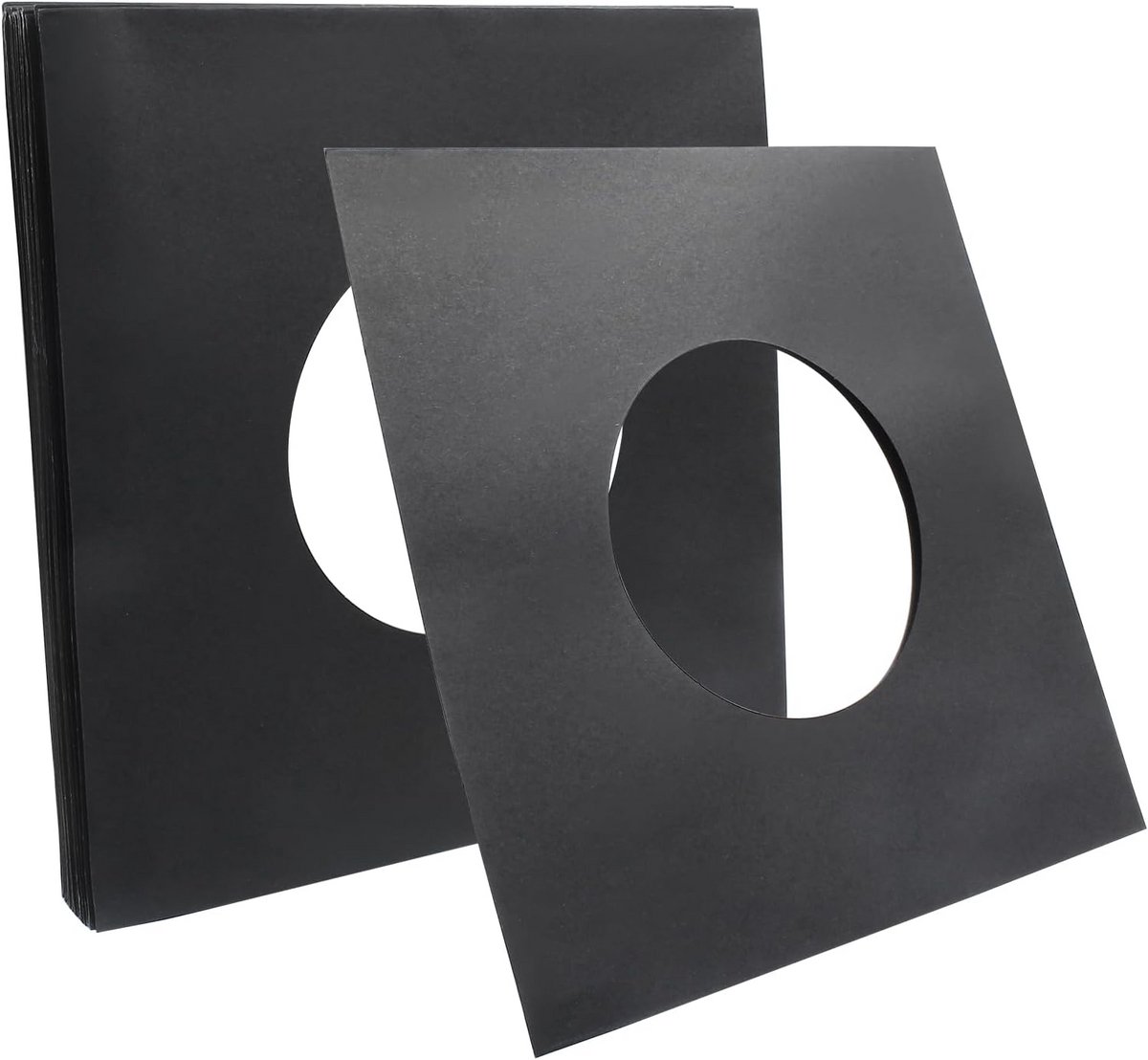 7 Inch Vinyl Platenhoezen - Antistatische Binnenhoezen & Kartonnen Hoezen met Venster - 20 Stuks