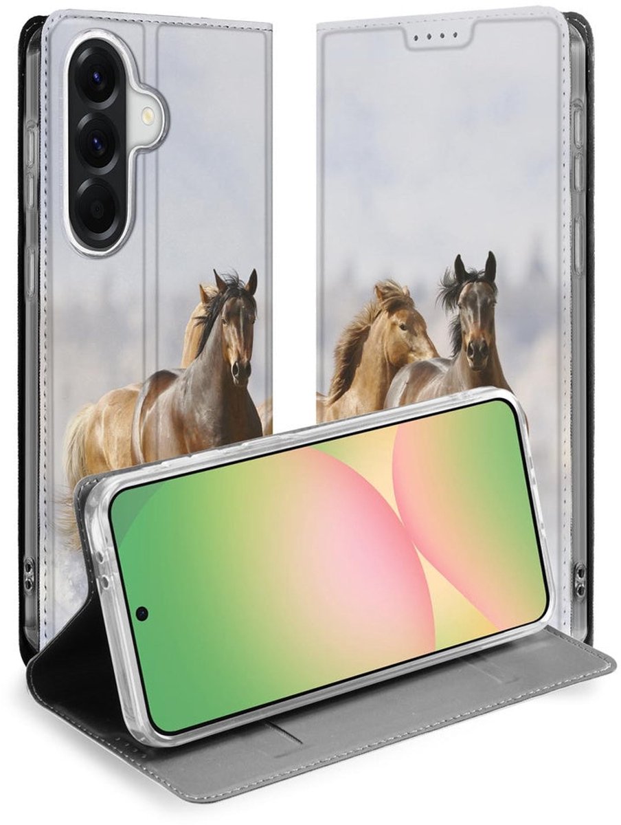 Standcase Hoesje voor Book Wallet Case Samsung Galaxy A57 Paarden