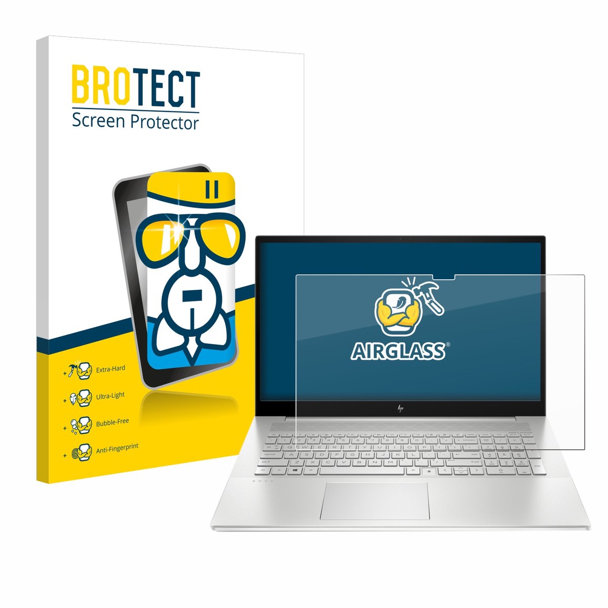 Screenprotector voor HP Envy 17-cX Beschermglas transparant