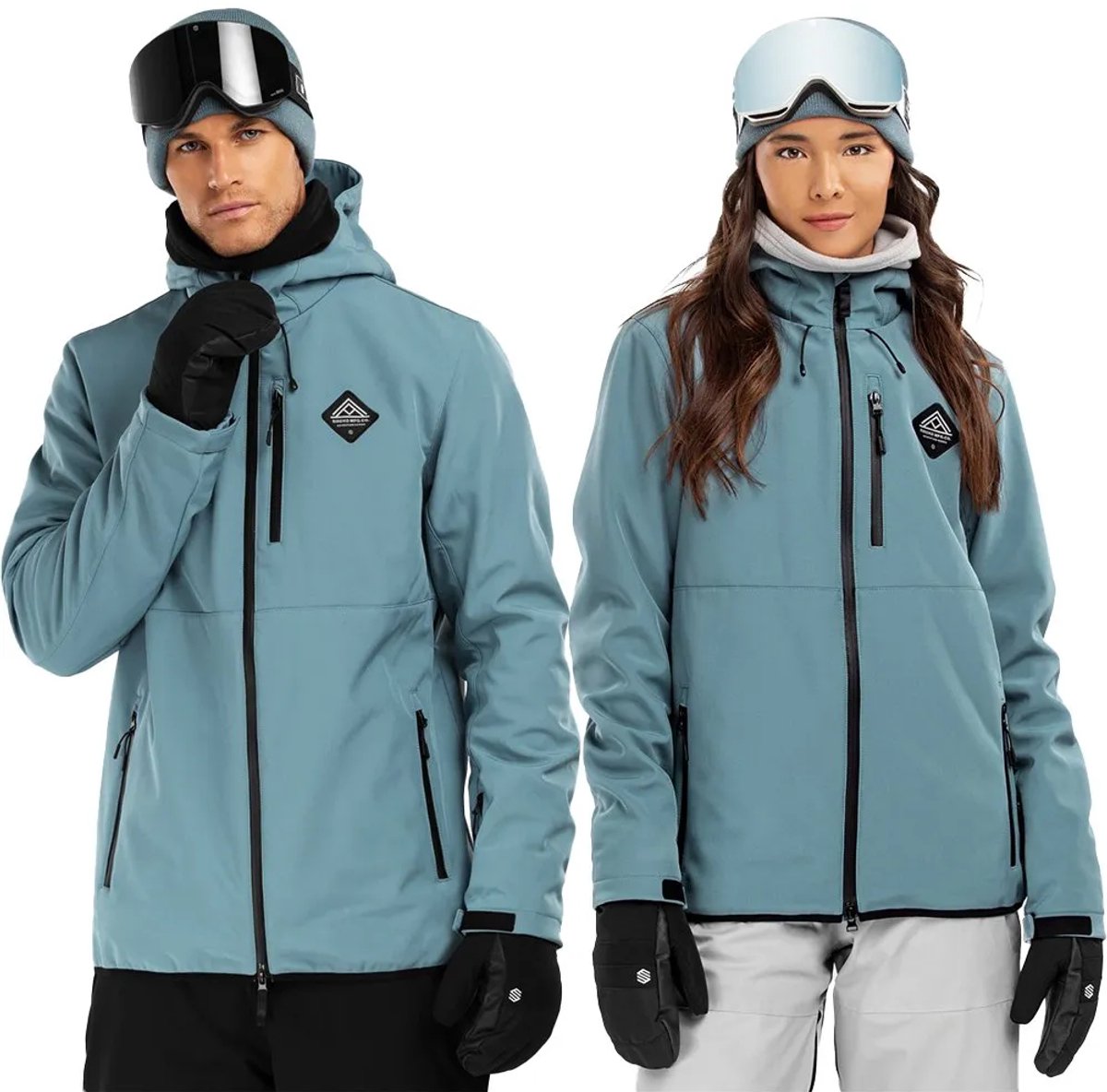 Siroko W2 Beluga Softshelljack Blauw XS