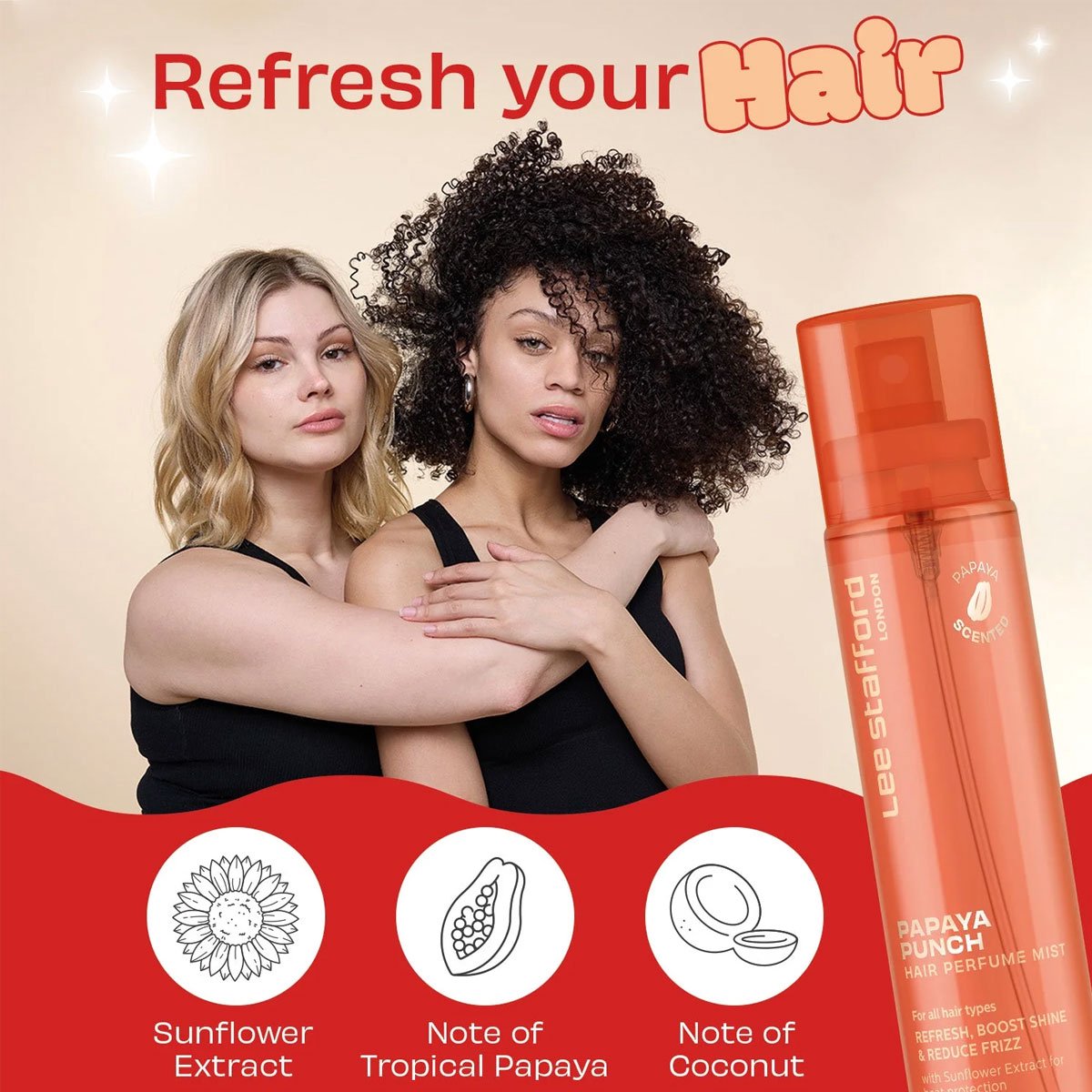 Lee Stafford - Hair Perfume Mist Papaya Punch - 80ml