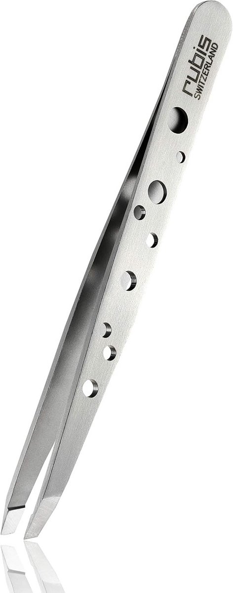 Precisie Wenkbrauwpincet met Schuine Punt voor Perfecte Vorming
