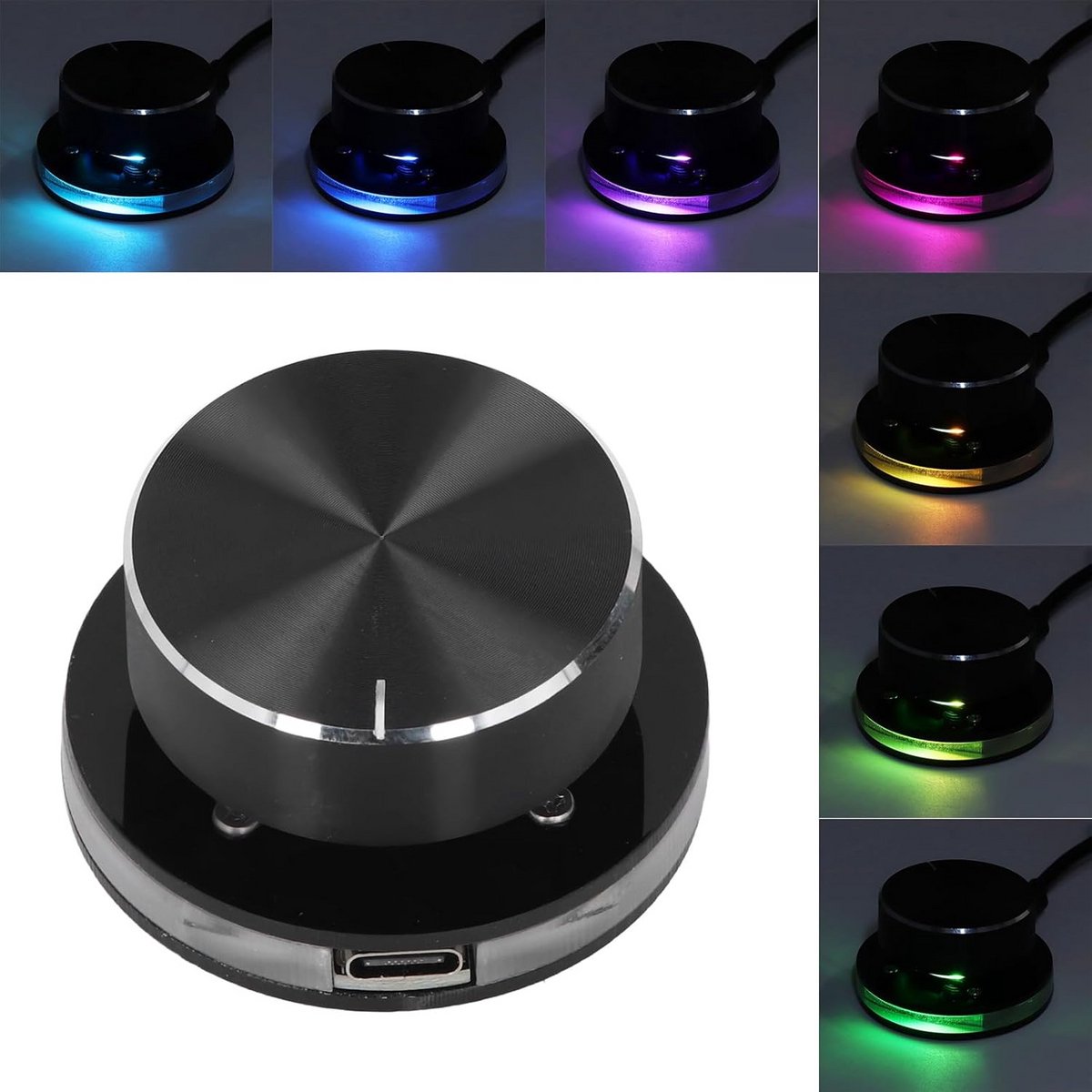 Externe USB Volumeregelaar met RGB Verlichting voor PC en Laptop