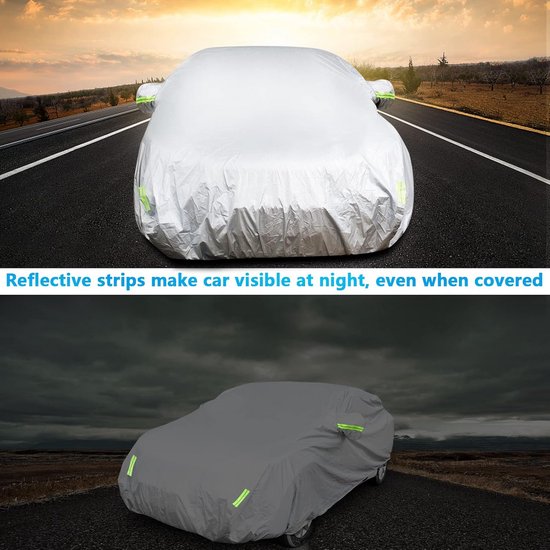 Universele Halve Autohoes – 353x150x49 Cm, Waterdicht, Ademend, Met Elastische Banden En Haken, Voor Tesla, Audi, VW, Peugeot En Mercedes