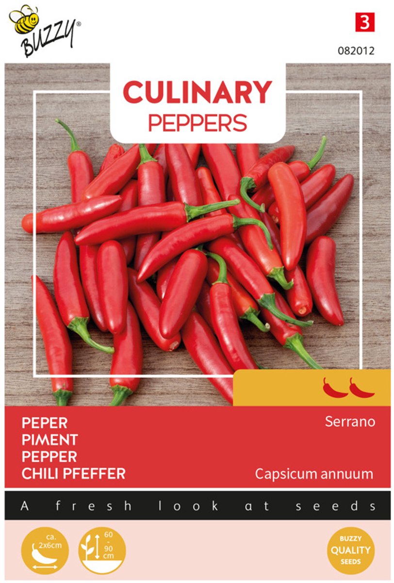 Buzzy Seeds Culinary Peppers Serrano