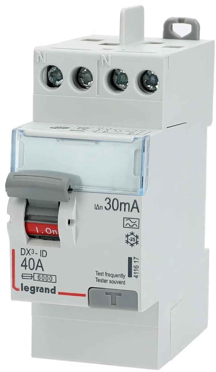 Differentieelschakelaar 2P 230V 40A Type A 30mA voor Elektrische Installatie
