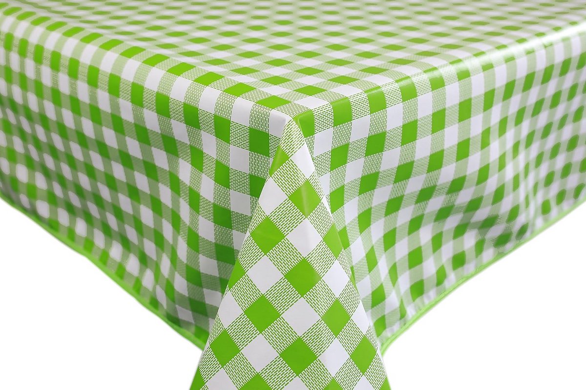 Rechthoekig Tafelkleed PVC Rechthoekig 140x240 cm Vichy Groen Afwasbaar
