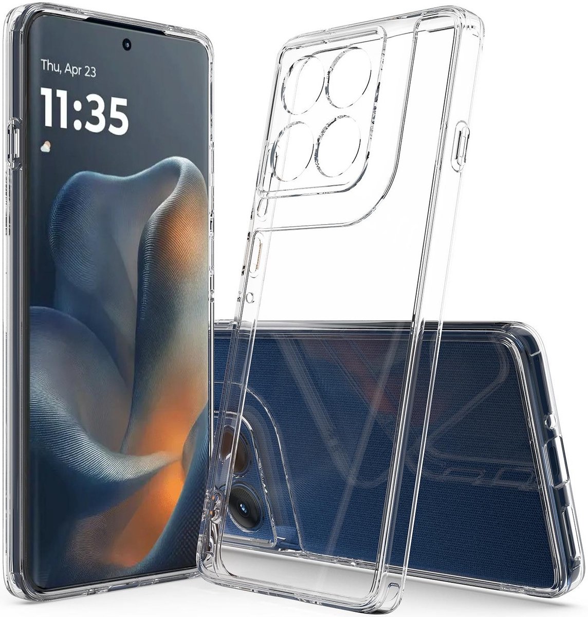 Hoesje geschikt voor Motorola Edge 60 Pro - Phonesta Scratchproof Back Cover - Transparant