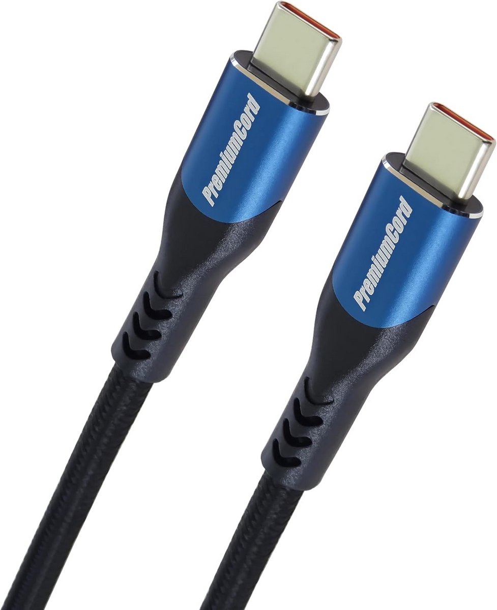 Supersnelle USB-C 3.2 Gen 2x2 Kabel 20 Gbit/s en 100W Opladen - 3 Meter Blauw