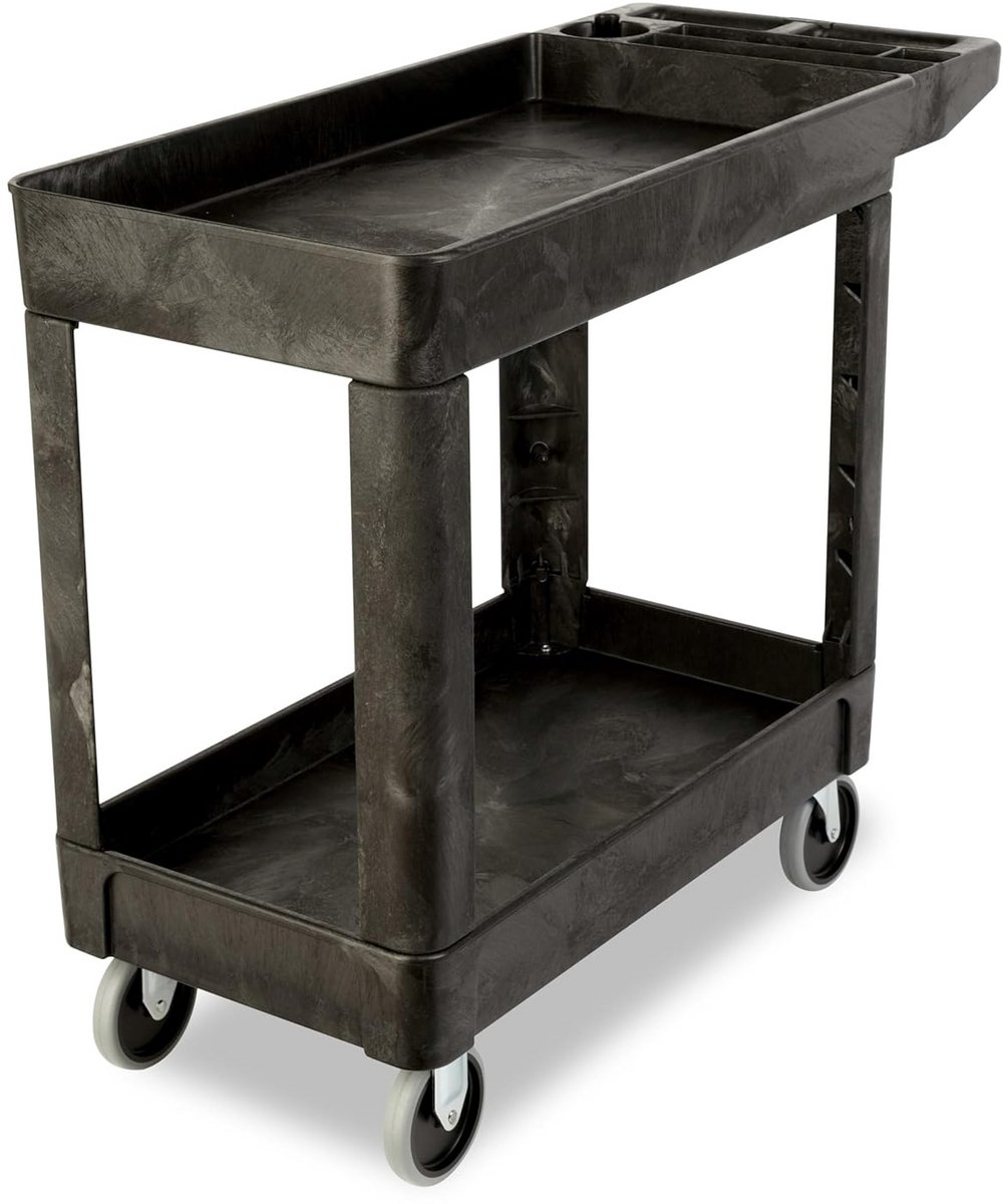 Stevige Trolley met 2 Legborden voor Zware Belasting