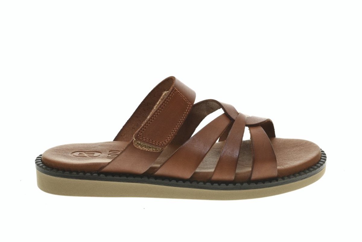 Dames Cognac Instapper Velcro Hee maat 37
