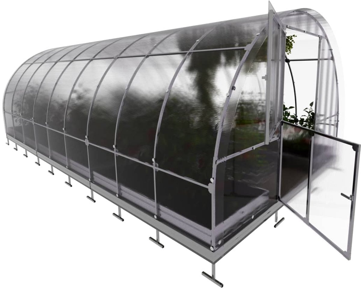 Klasika Serre de jardin en polycarbonate 3x6m 18m² Tube