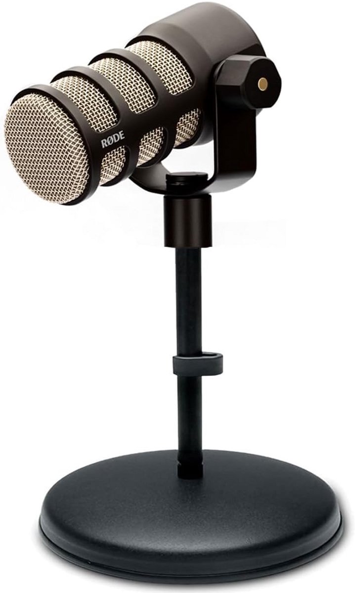 Professionele Dynamische Microfoon voor Podium en Podcast met Stabiel Desktop Statief