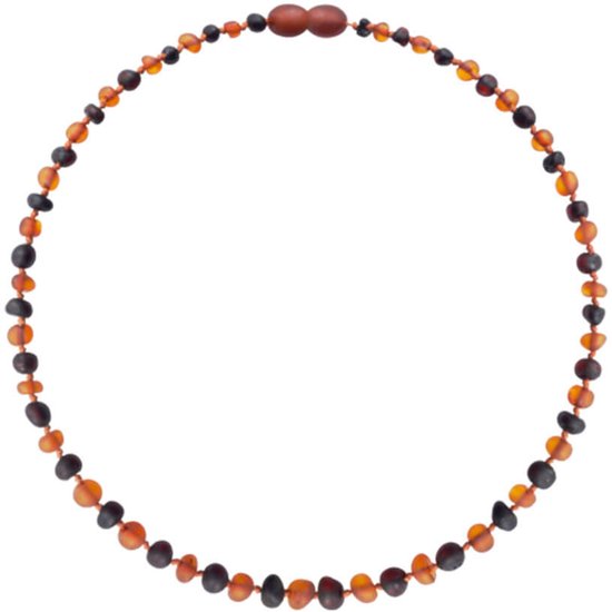 Baby Natura - Barnsteen ketting - Kind - Cognac - cherry - unpolished - 36 cm — afbeelding 3
