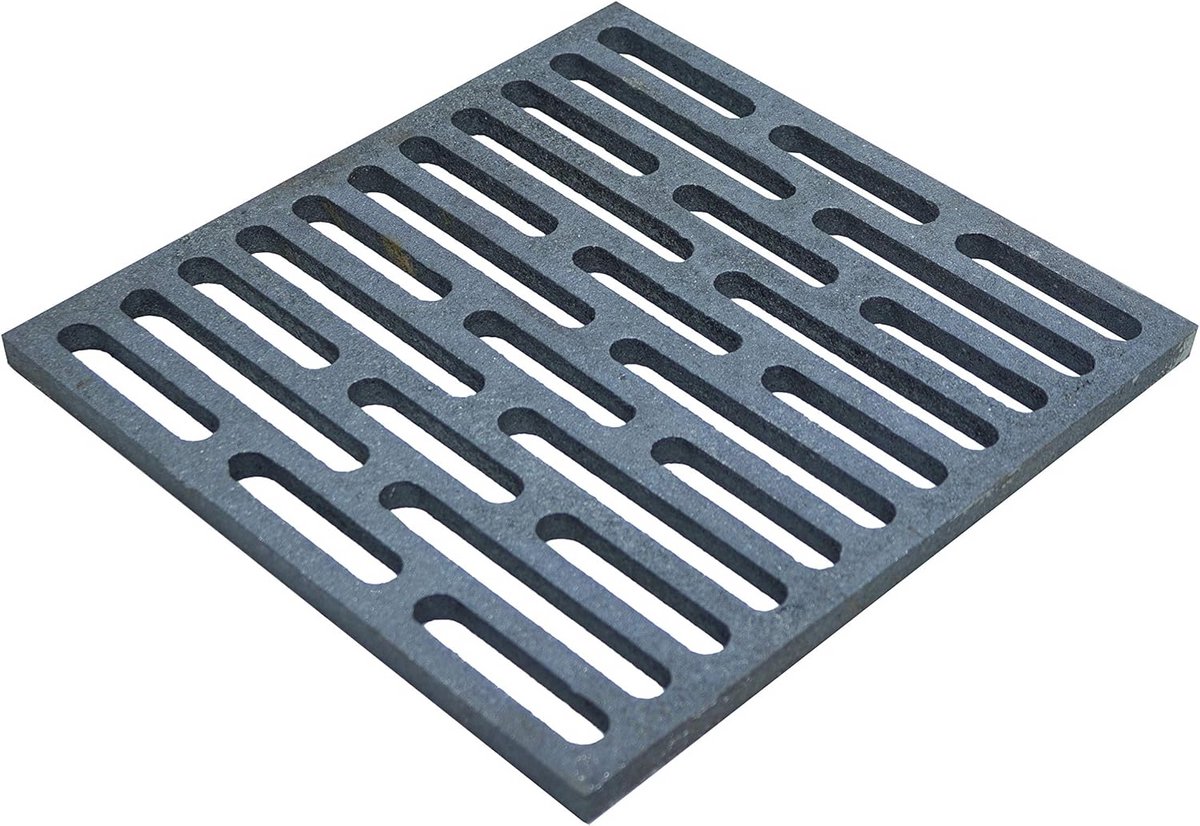 Gietijzeren rooster 24x24 cm voor open haard oven en grill