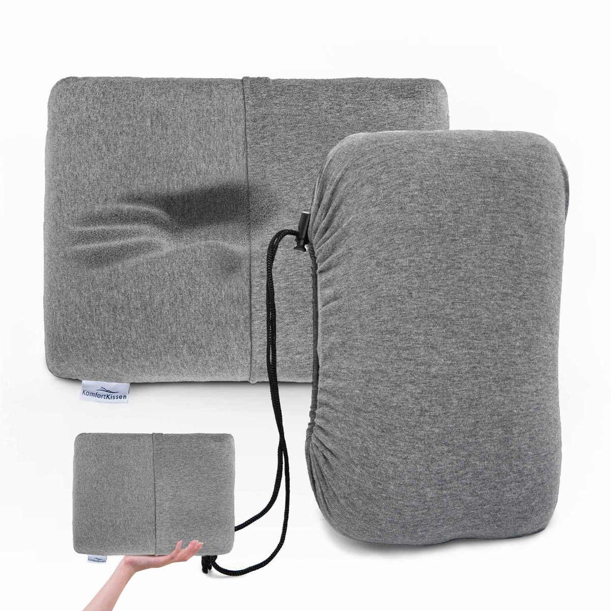 Camping-Kussen - Lichtgewicht - Compact - Hoogwaardig Memory-Schuim - Ergonomisch - Ideaal voor Outdoor Gebruik