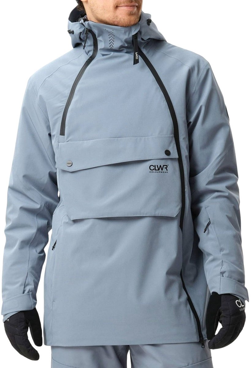 Colourwear Foil Anorak Skijas Heren Grijs