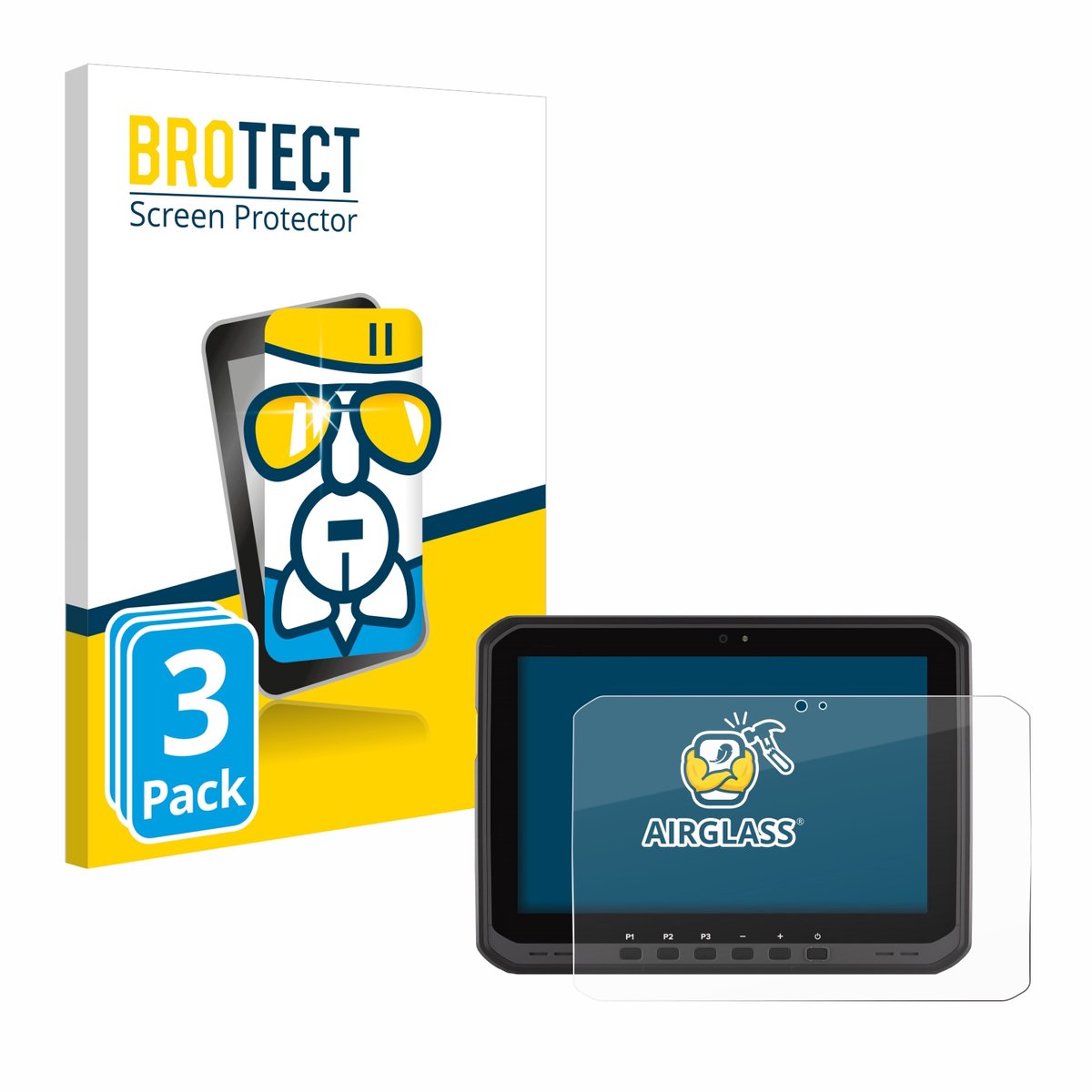Screenprotector 3 Stuks voor Zebra ET60 Beschermglas transparant