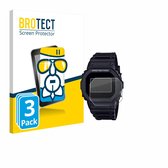 BROTECT - Film de protection d'écran pour Casio G-Shock DW-5600RL-1 - Film de protection en verre transparent (3 pièces)
