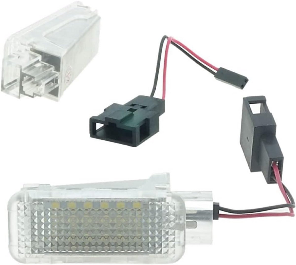 2x Xenon-look LED Interieurverlichting Voetenruimte en Deurverlichting Auto