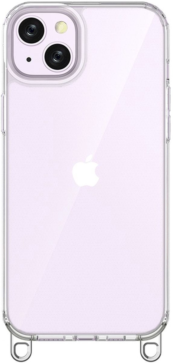 Mobigear Hoesje geschikt voor Apple iPhone 14 Plus Telefoonhoesje Hardcase | Mobigear Bungy Backcover | iPhone 14 Plus Case | Back Cover - Zilver