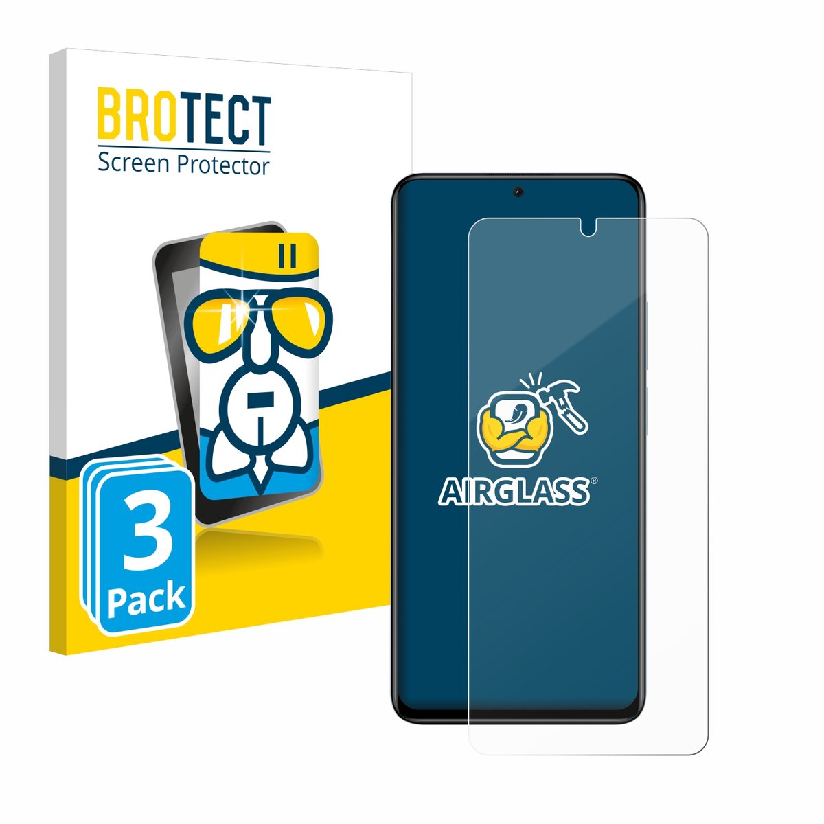 Screenprotector 3 Stuks voor Xiaomi Redmi Note 11 Pro+ 5G Beschermglas transparant