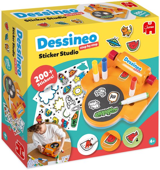 Jumbo – Dessineo Sticker Studio – Stickers maken – Kleur je eigen stickers