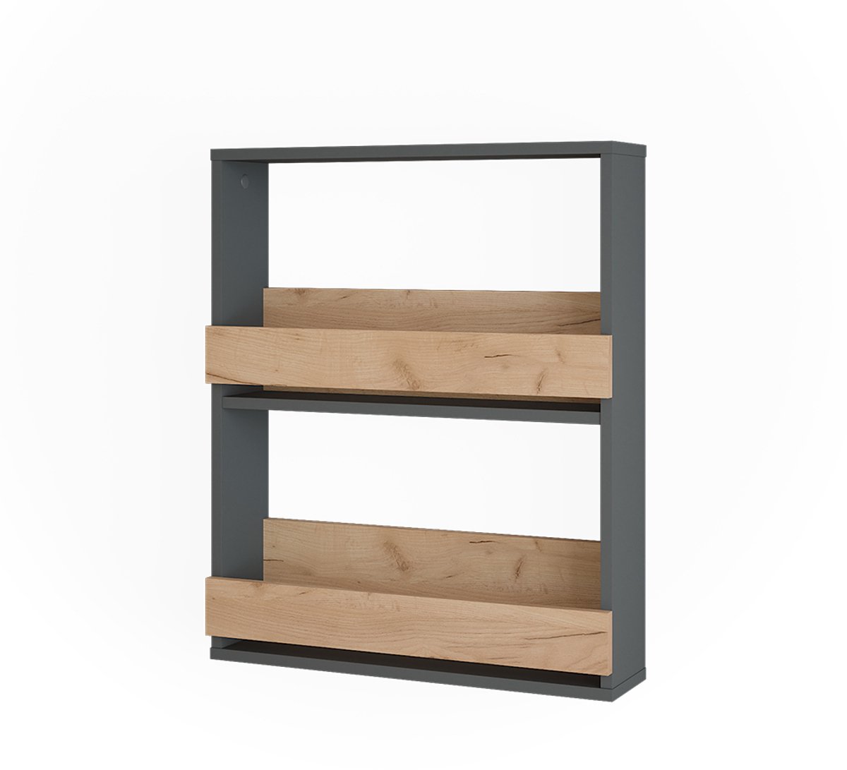 Vicco Repose Wijnglasrek – 60 x 72 cm Eik goud/antraciet