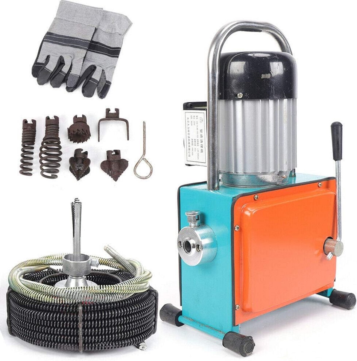 Krachtige Afvoerontstopper 1000W - Professionele Reinigingsmachine voor Leidingen Ø20-150mm