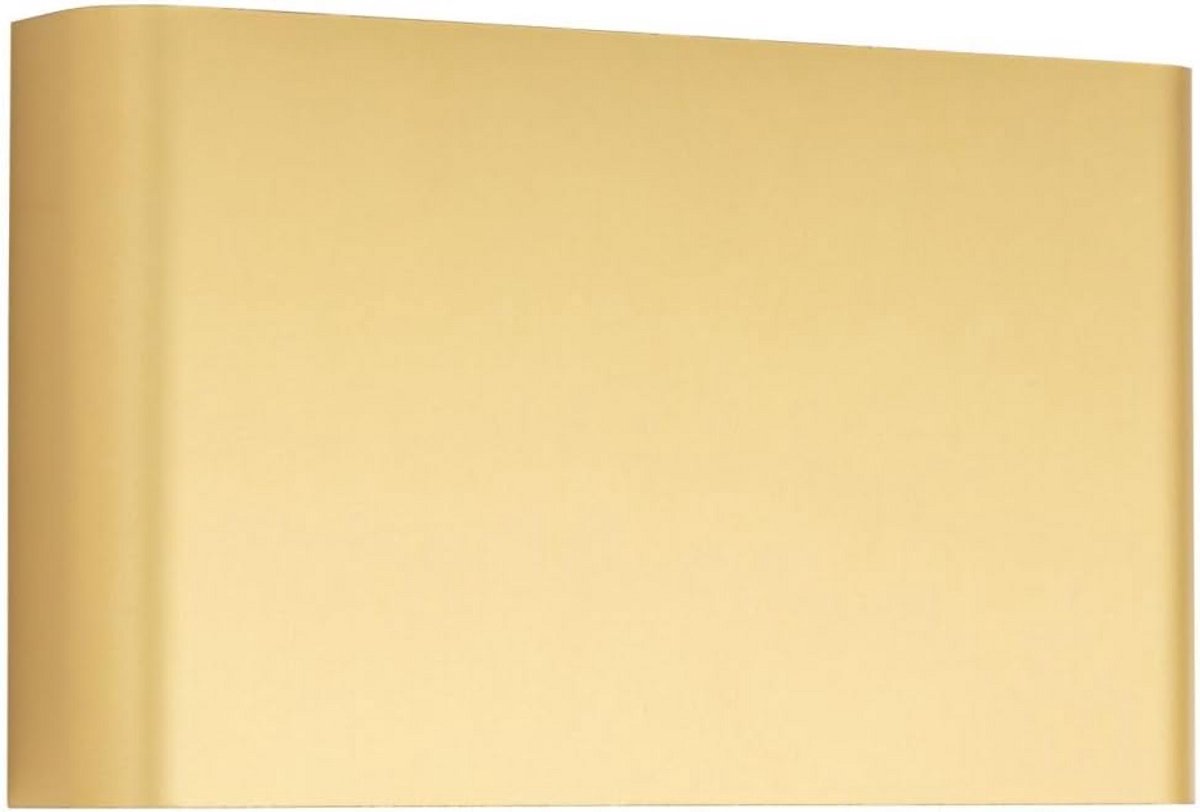 Moderne Hoekige Wandlamp Goud Up-Down Licht voor Binnen - 2-Lichts Sfeerverlichting