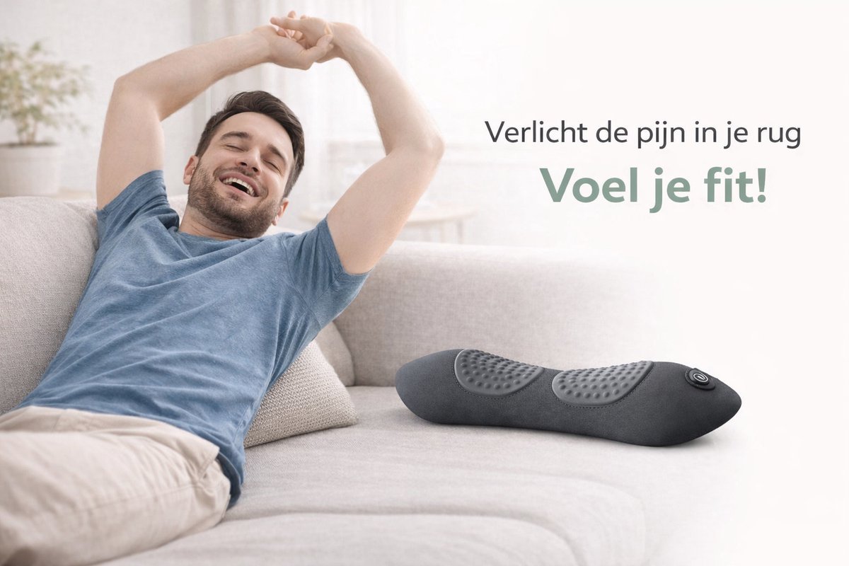 PD4U Massagekussen met Warmtefunctie voor Rugpijn - afbeelding 3