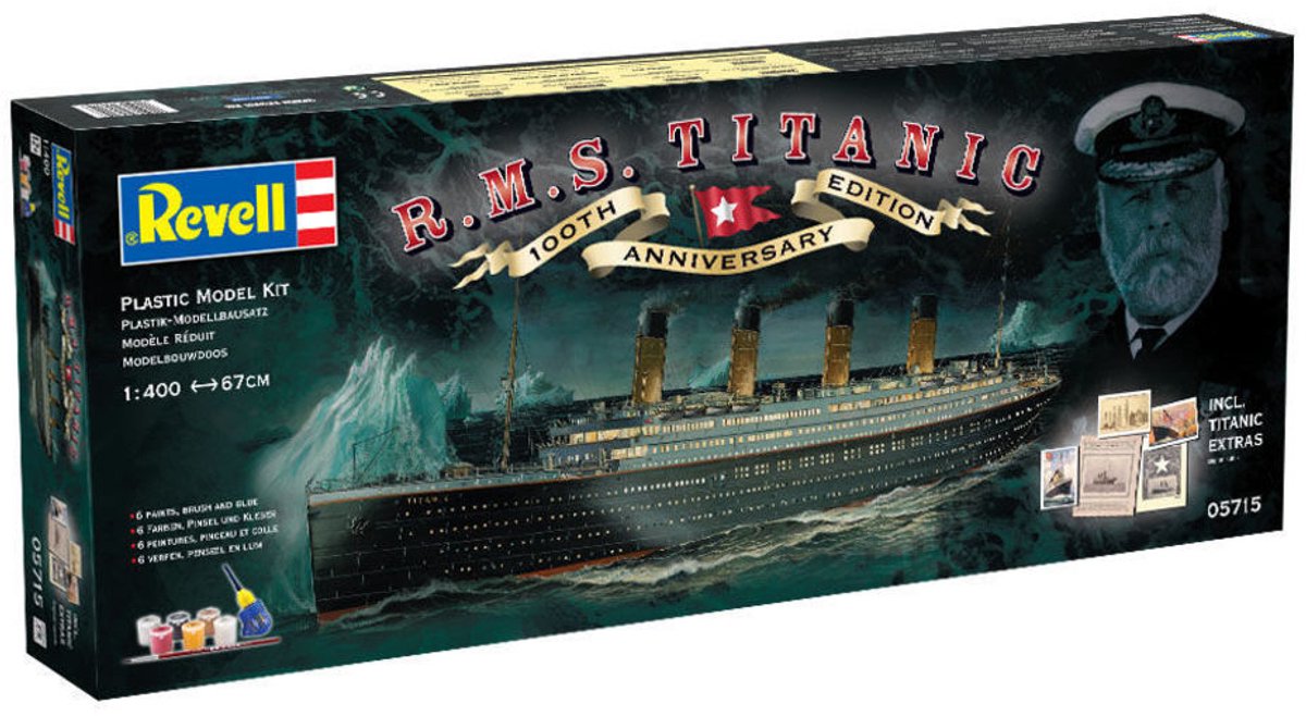Revell Modelbouwpakket Schepen - 05715 Gift-Set 100 Years Titanic - 1:400 — afbeelding 10