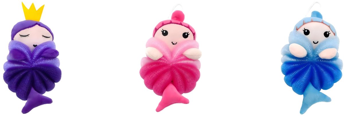 Kinderbadbal-3-pack-schattig lichaamsbadbloem-dierlijke badbal-spons mesh kinderbadbal-Stijl 4