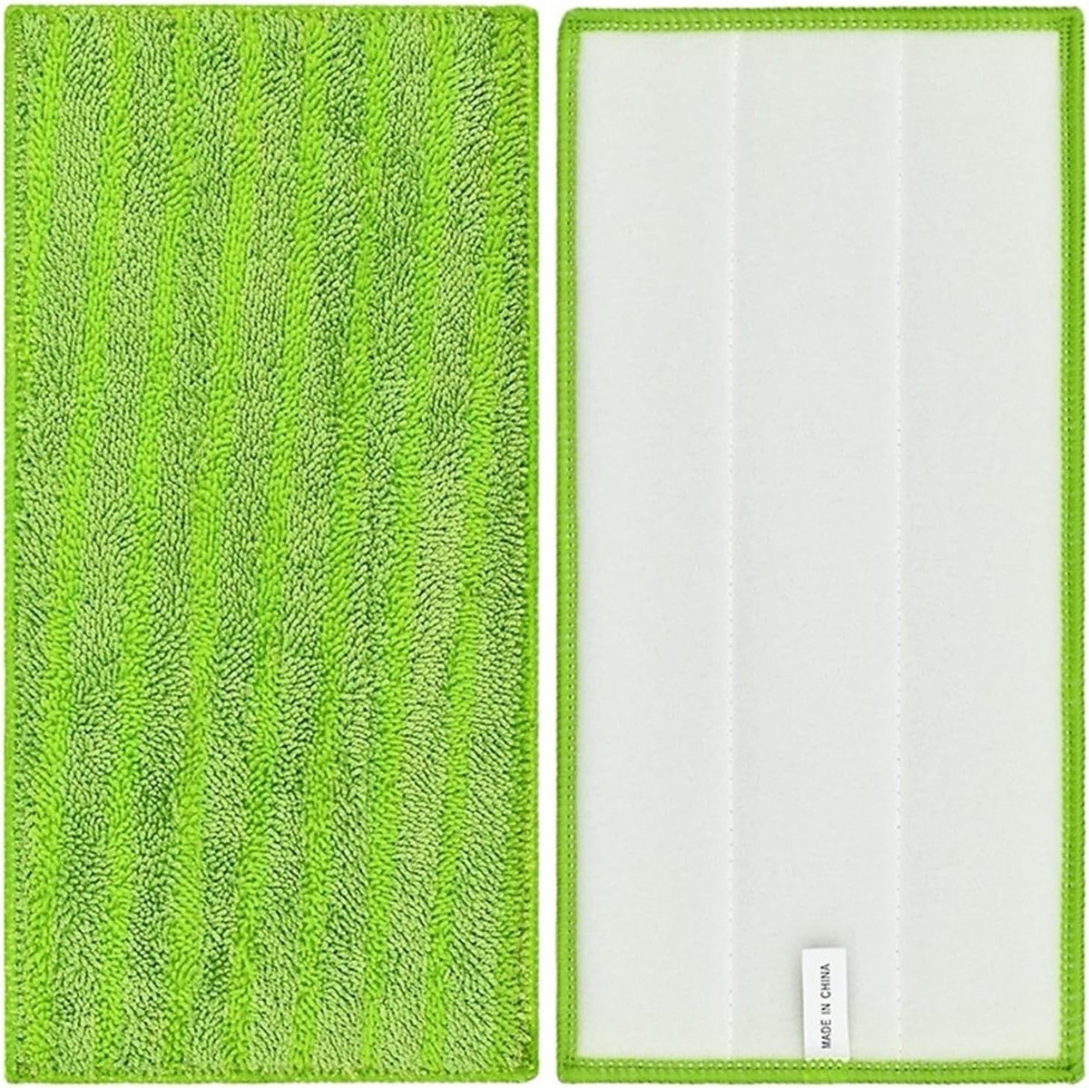Mop Hoofd Vervanging - Wasbare Pads - Thuis Schoonmaken - Microfiber Doek - 305 x 15 cm - Groen
