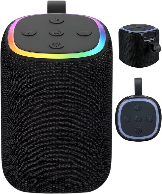 Lomera Bluetooth Speaker 5W Draagbare Mini Speaker met RGB Verlichting Draadloos Compact voor Buiten en Thuis