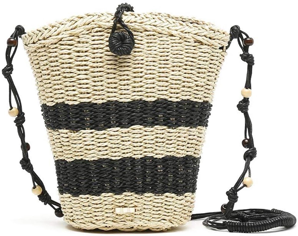 Zomerse Tas - Strandtas Shopper - Vrije Tijd - Natuurlijk Materiaal - Groot Formaat - Beige