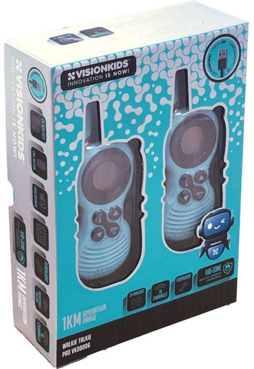 Walkietalkie - KINDERLICENTIES - Vision Kids - Vanaf 4 jaar oud