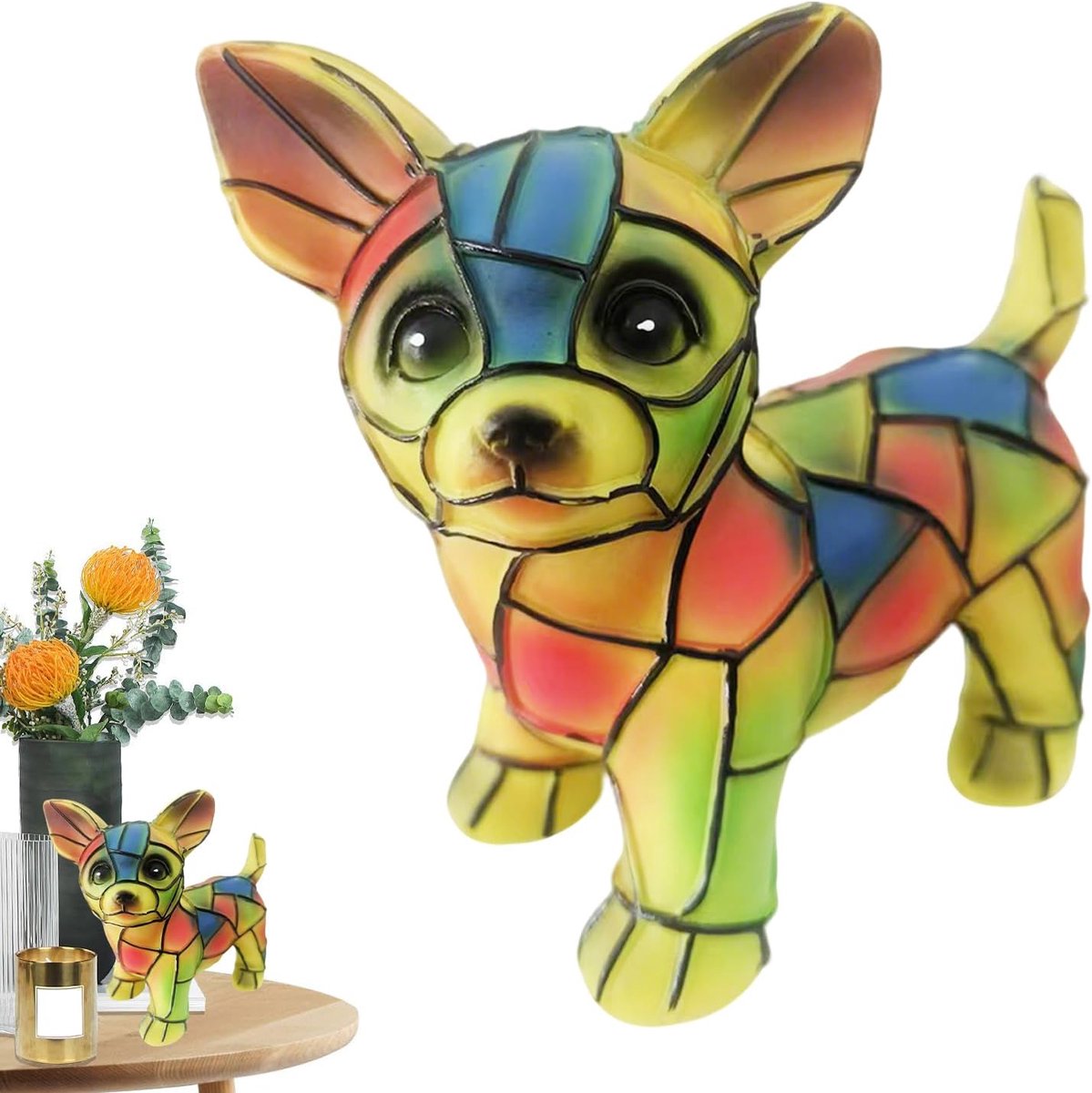 Hars Dierenlamp - Creatief Nachtlampje - Sfeerverlichting Kamer - Warm en Charmant - 13x18x13cm - Meerkleurig