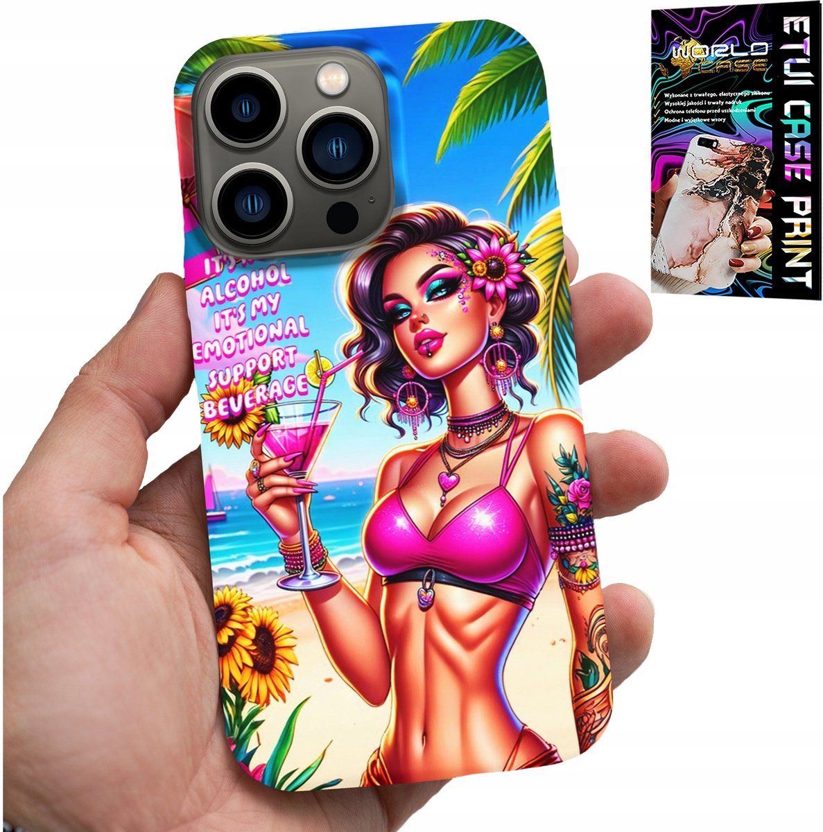 HOESJE VOOR IPHONE 14 PRO - HET IS GEEN ALCOHOL, HET IS MIJN EMOTIONELE HOESJE