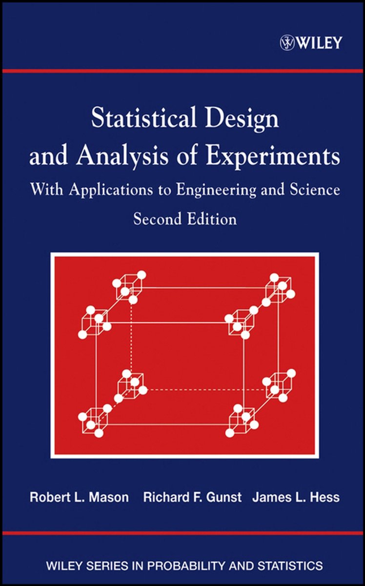 Omslag van Statistical Design And Analysis Of Experiments