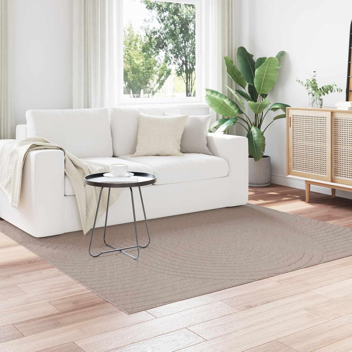 Vloerkleed Vierkant - Zachte Vloerbedekking - Woonkamer Decoratie - Antislip Onderkant - 1