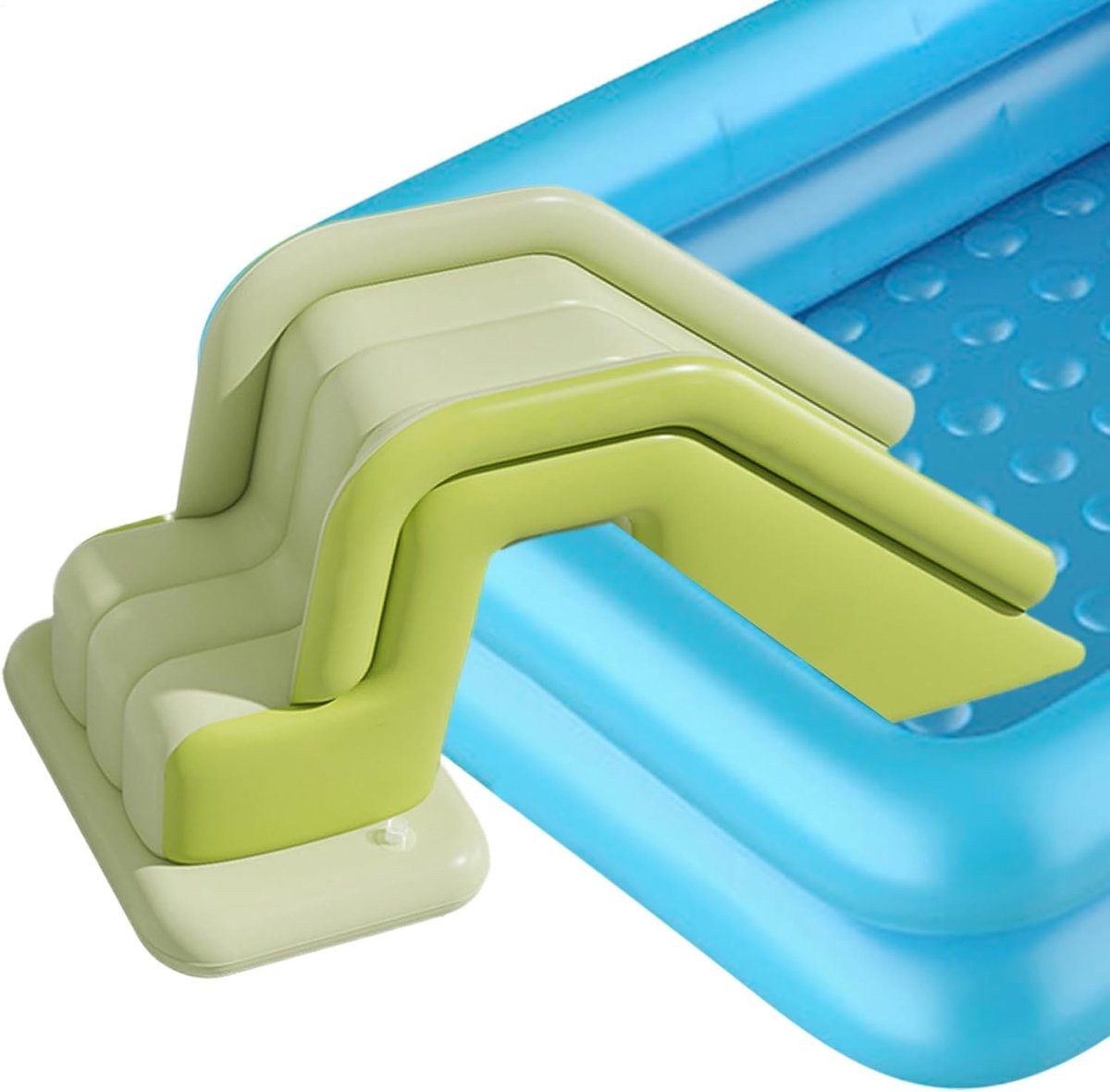 Waterglijbaan Kinderen - Opblaasbare Glijbaan - Tuin Plezier - Antislip Oppervlak - Grote Glijbaan - Groen