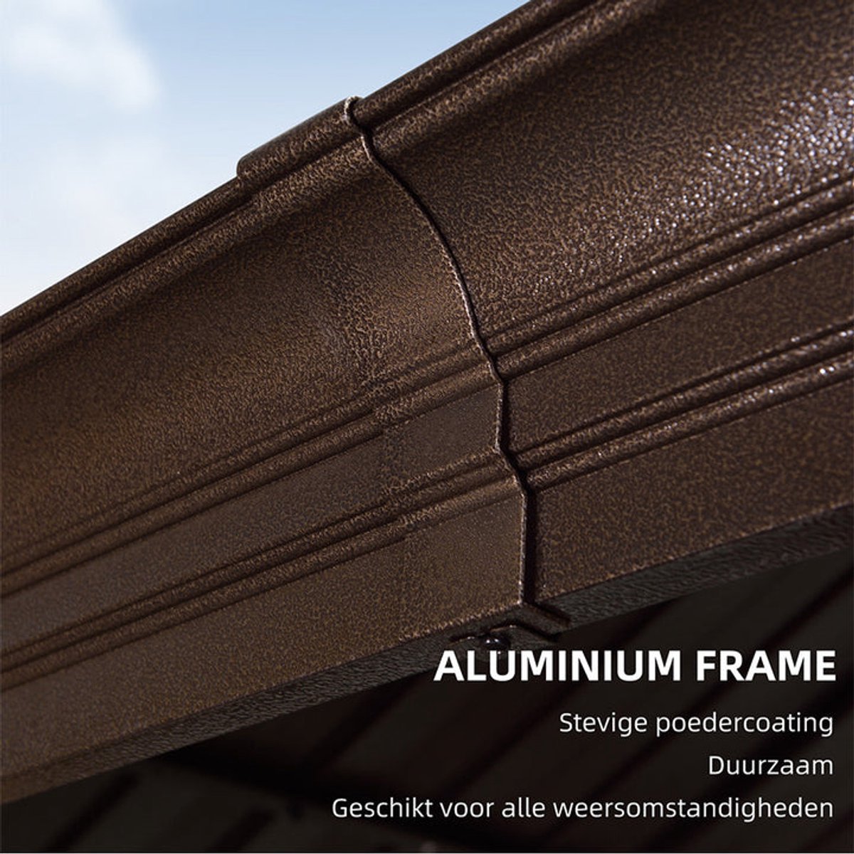 Purple Leaf Hardtop pavillon 3,65 x 3 m - bronze