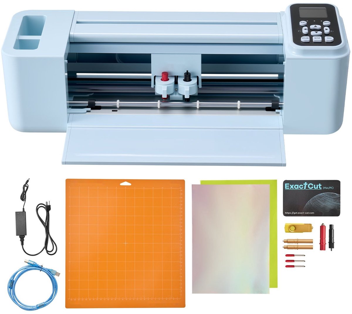 Vinylsnijmachine - Snijplotter - Snijbreedte 30 cm - Knopbediening & Touchscreen - Compatibel met Mac/Windows/Android/iOS - Voor knutselen, stickers en kaarten - Precisiesnijden