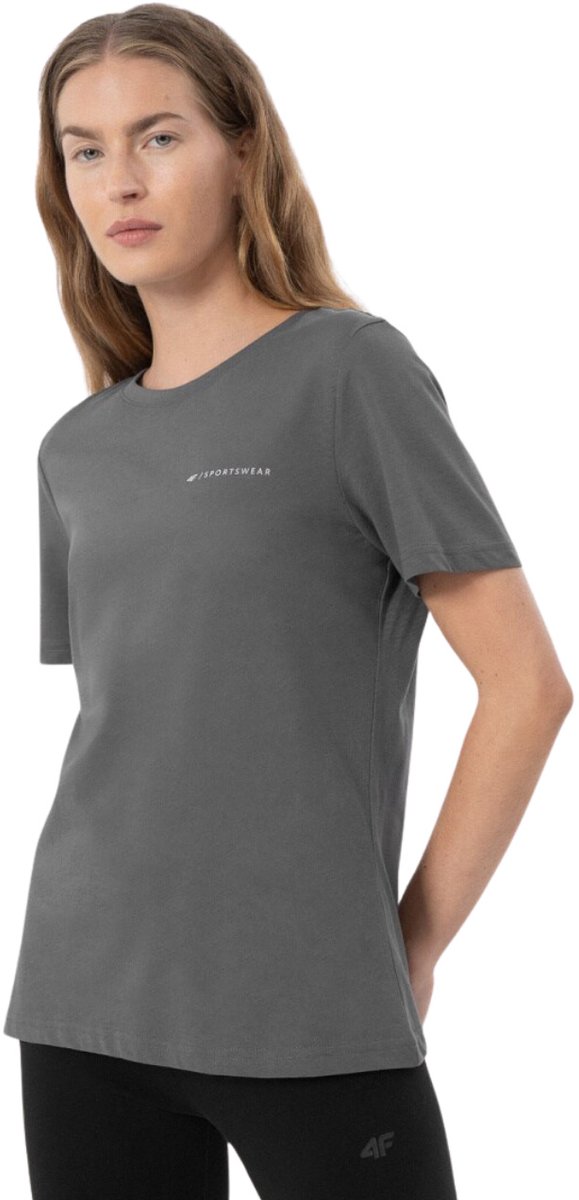 Women’s Short Sleeve T-Shirt 4F TSD025 Antraciet