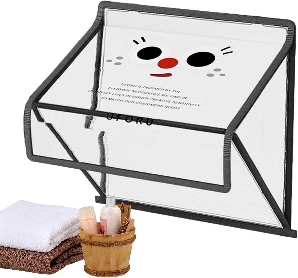 Wandopbergtas - Hangende Organizer - Ruimtebesparend - Transparant Ontwerp - 42x40 cm - Zwart